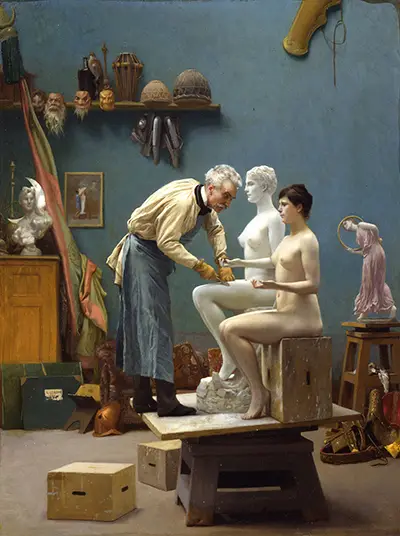 Working in Marble, or The Artist Sculpting Tanagra Jean-Leon Gerome